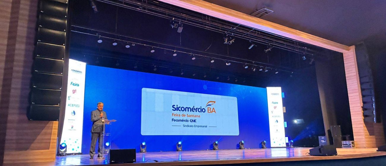 Presidente do Sistema Comércio BA participa da abertura de grande evento empresarial em Feira de Santana
