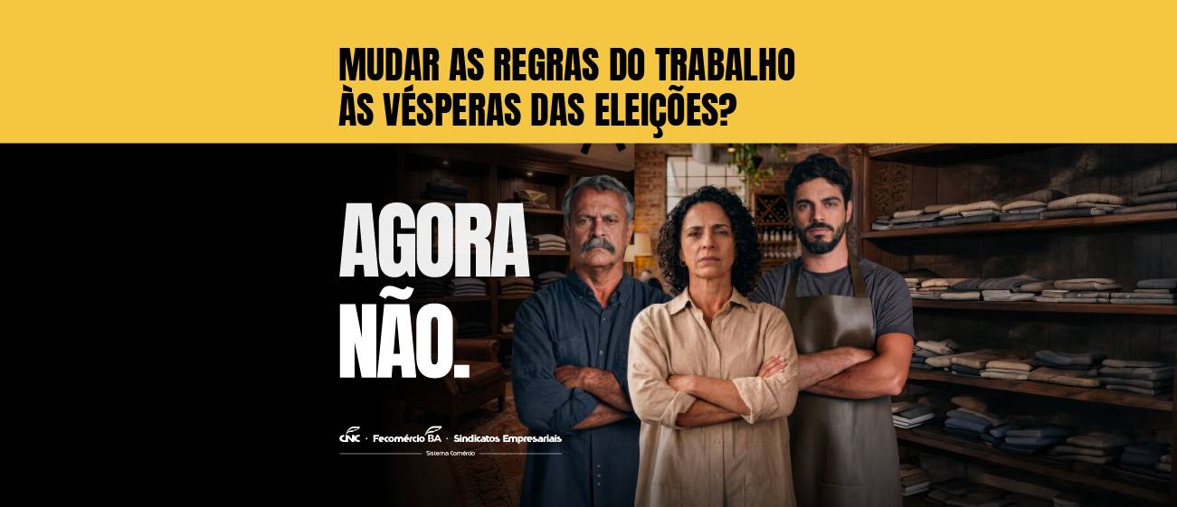 Comércio, serviços e turismo fazem apelo para que PEC do fim da escala 6×1 não seja votada antes das eleições Comércio, serviços e turismo fazem apelo para que PEC do fim da escala 6×1 não seja votada antes das eleições