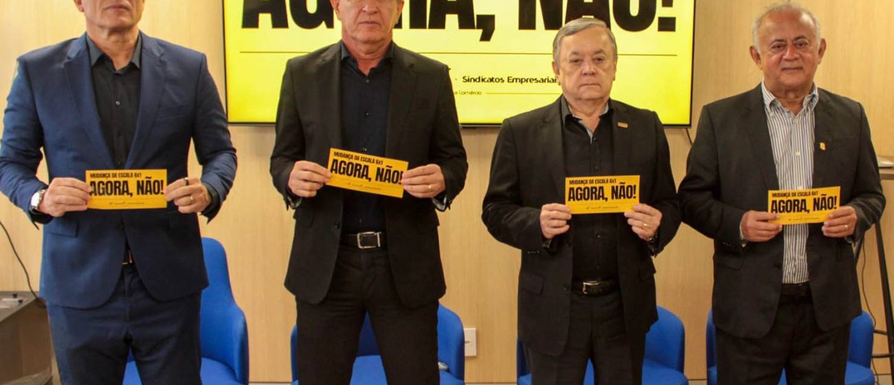 Federações empresariais do setor produtivo fazem mobilização contra votação da PEC 6×1 em período eleitoral Federações empresariais do setor produtivo fazem mobilização contra votação da PEC 6×1 em período eleitoral
